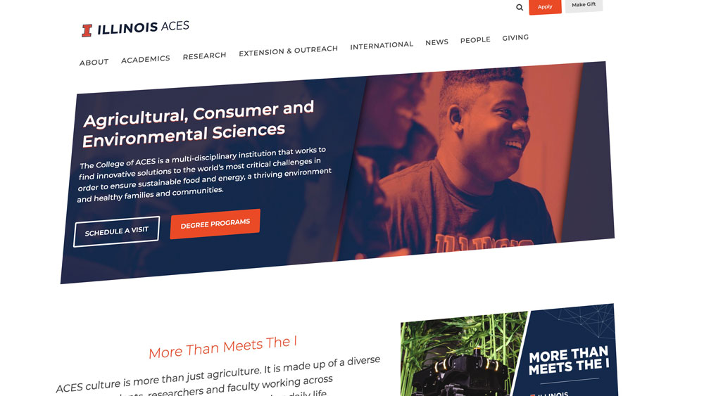 College of ACES Website Homepage