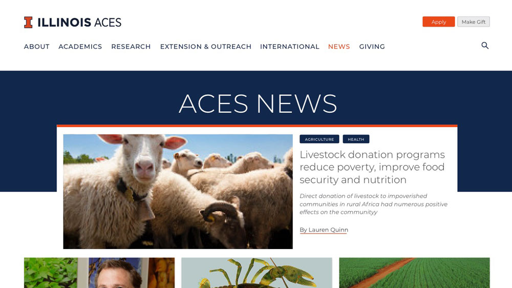 ACES News Section Page